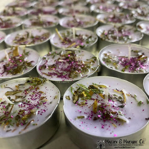 Mother Goddess Spell Tea Lights | Ostara | Beltane | Fertility | Abundance | Nurturing | Honoring Mother Goddess & Springtime |