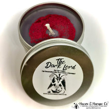 Load image into Gallery viewer, The Dark Lord 4oz Soy Candle: Baphomet, Death Deities, &amp; Transformation
