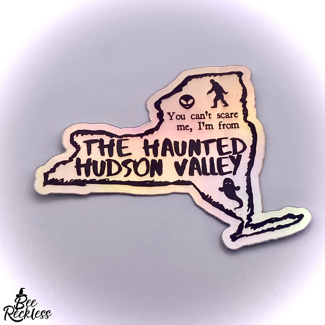 Haunted Hudson Valley Holographic Sticker
