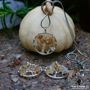 Citrine Tree Of Life Necklace