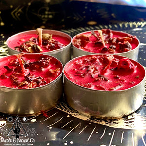 Dark Seduction Tea Lights: Dark Deities, Overpowering Enemies, Domination & Lust