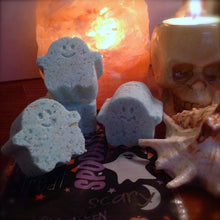 Load image into Gallery viewer, Funeral Parlor Bath Bomb Ghosts: Mixed Flower Scented
